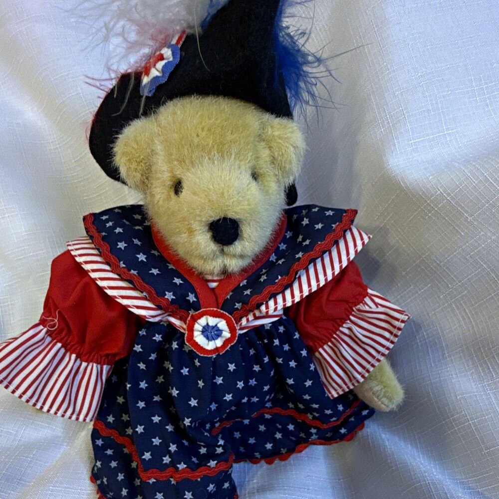 Cherished Teddies 1996 Teddy Bear Small (6-14 in) Patriotic Vintage 4385/4386